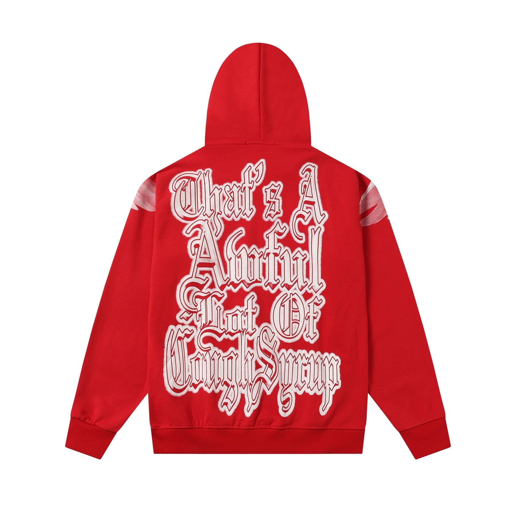 THAT'S A AWFUL LOT OF COUGH SYRUP Angel Graphic Hoodie — back