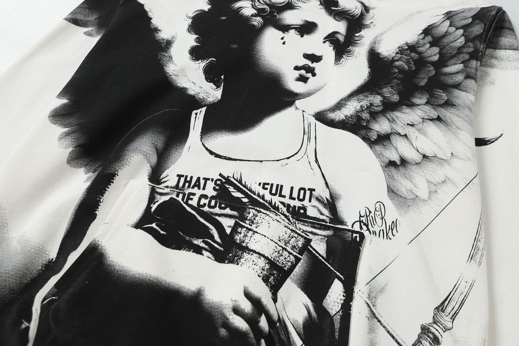 THAT'S A AWFUL LOT OF COUGH SYRUP Angel Graphic Hoodie — detail