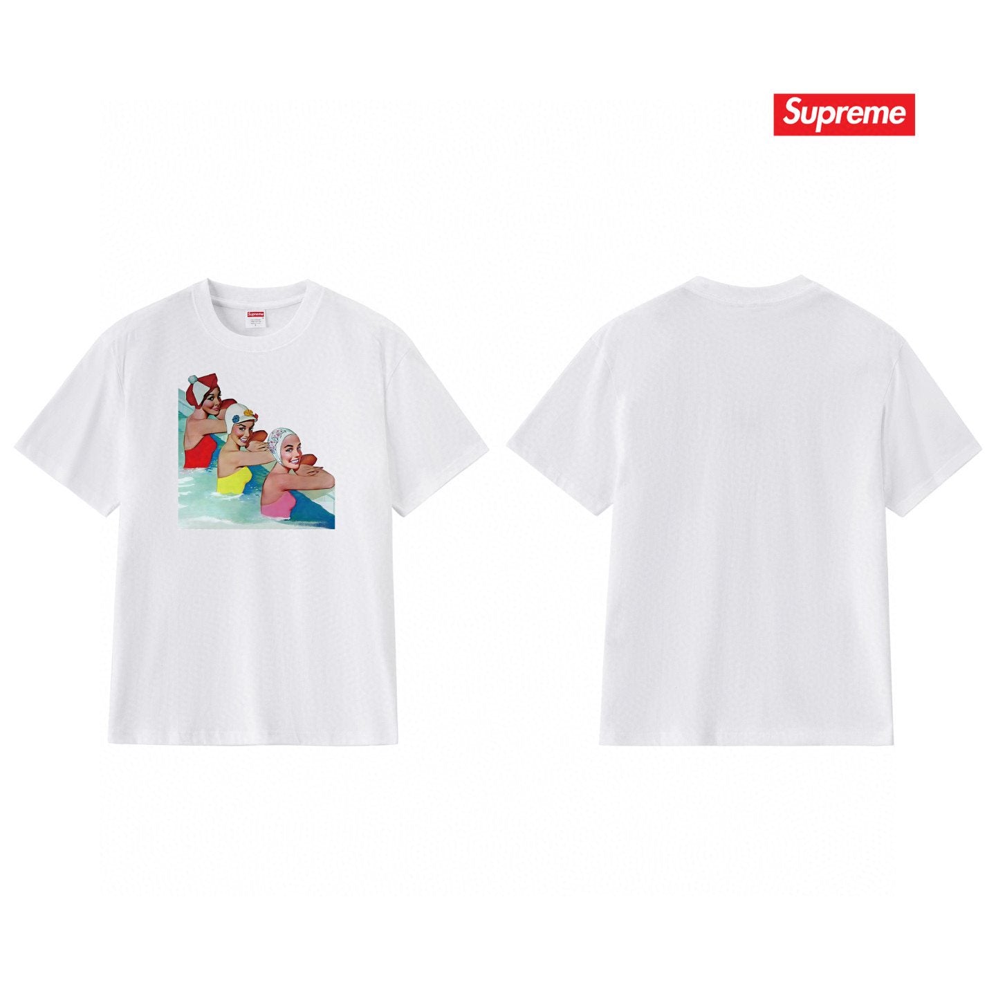 Supreme Swimmer Pool Graphic T-Shirt — back