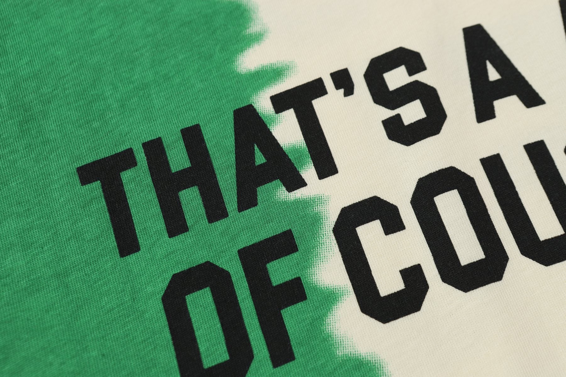 THAT'S A AWFUL LOT OF COUGH SYRUP Tri-Panel Graphic T-Shirt — detail