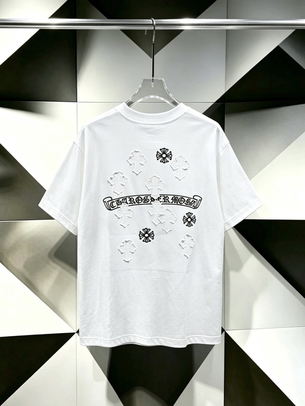 Chrome Hearts Cross Floral Graphic T-Shirt — back