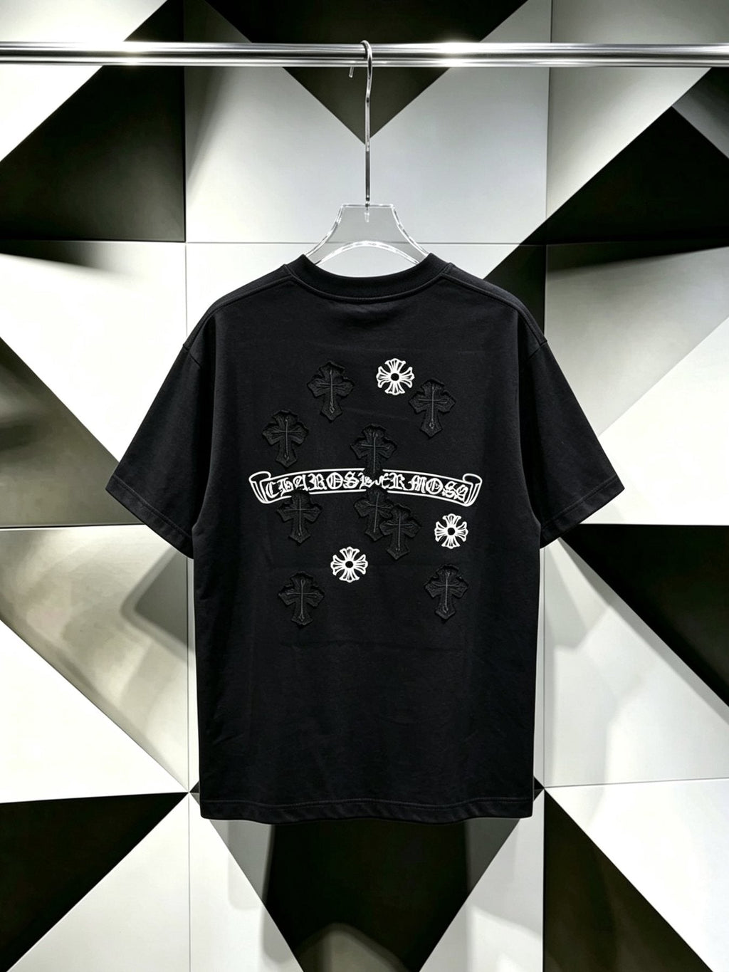 Chrome Hearts Cross Floral Graphic T-Shirt — back