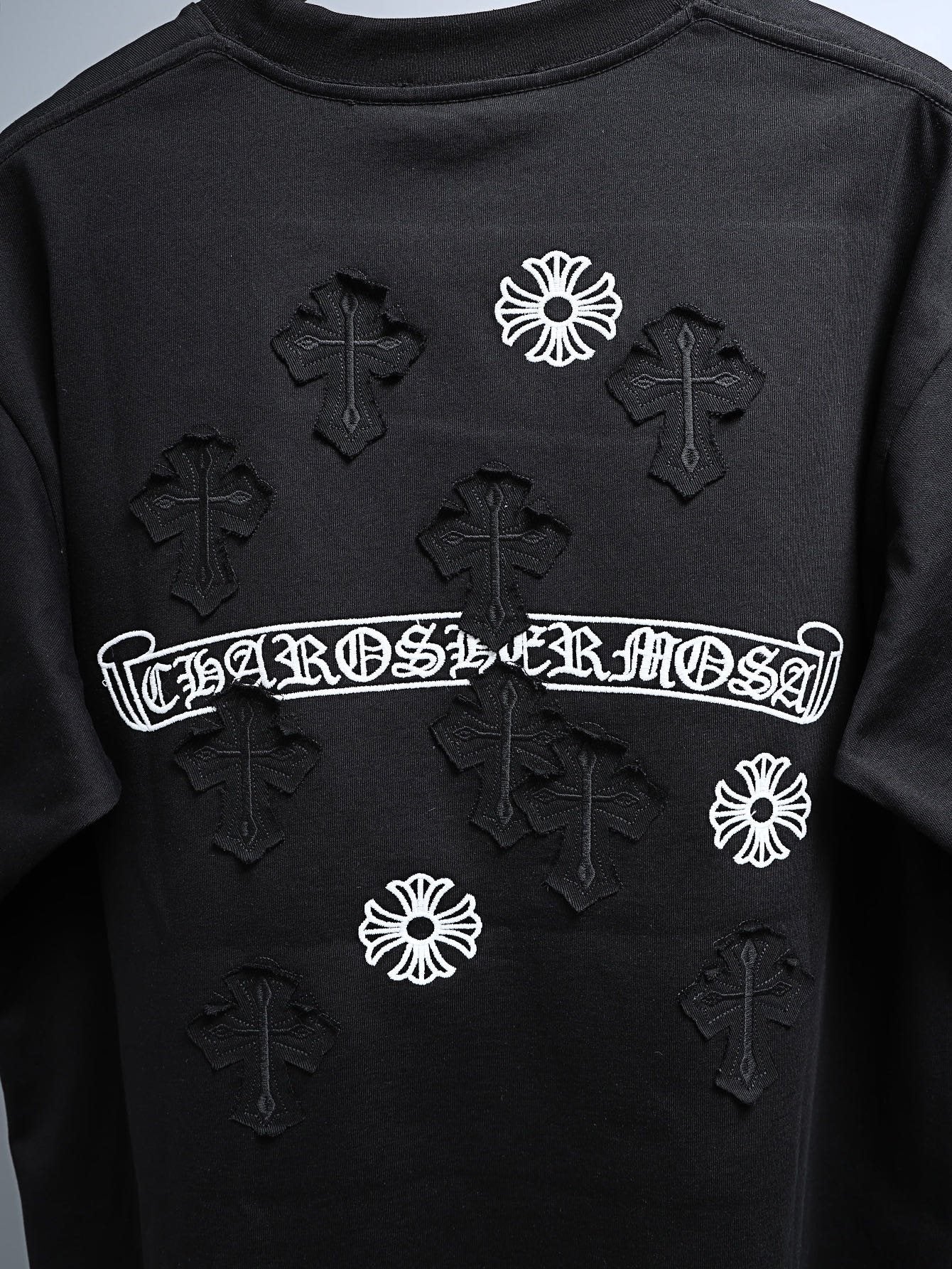 Chrome Hearts Cross Floral Graphic T-Shirt — detail
