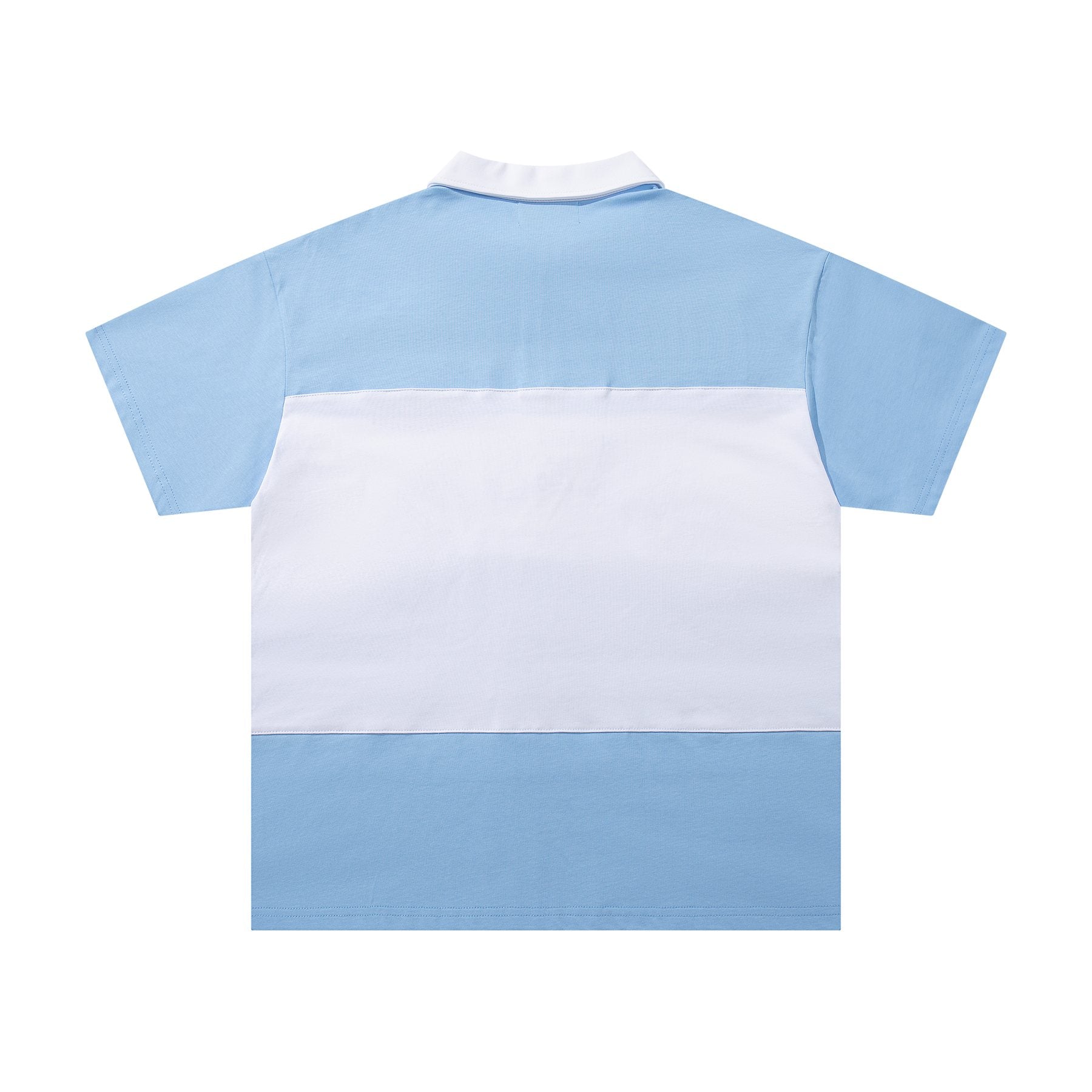 MAJESTIK XX Sports Graphic Zip Polo Shirt — back