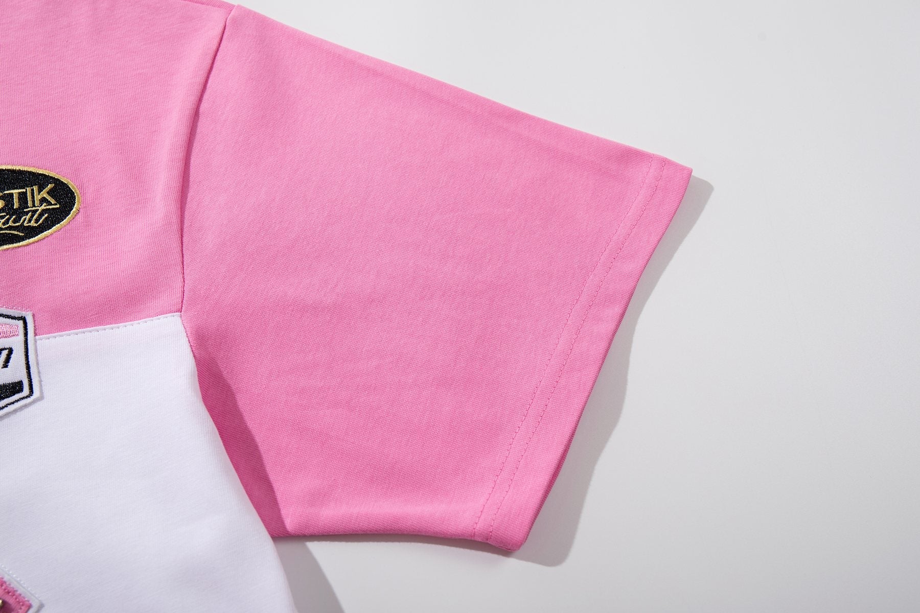 MAJESTIK XX Sports Graphic Zip Polo Shirt — detail