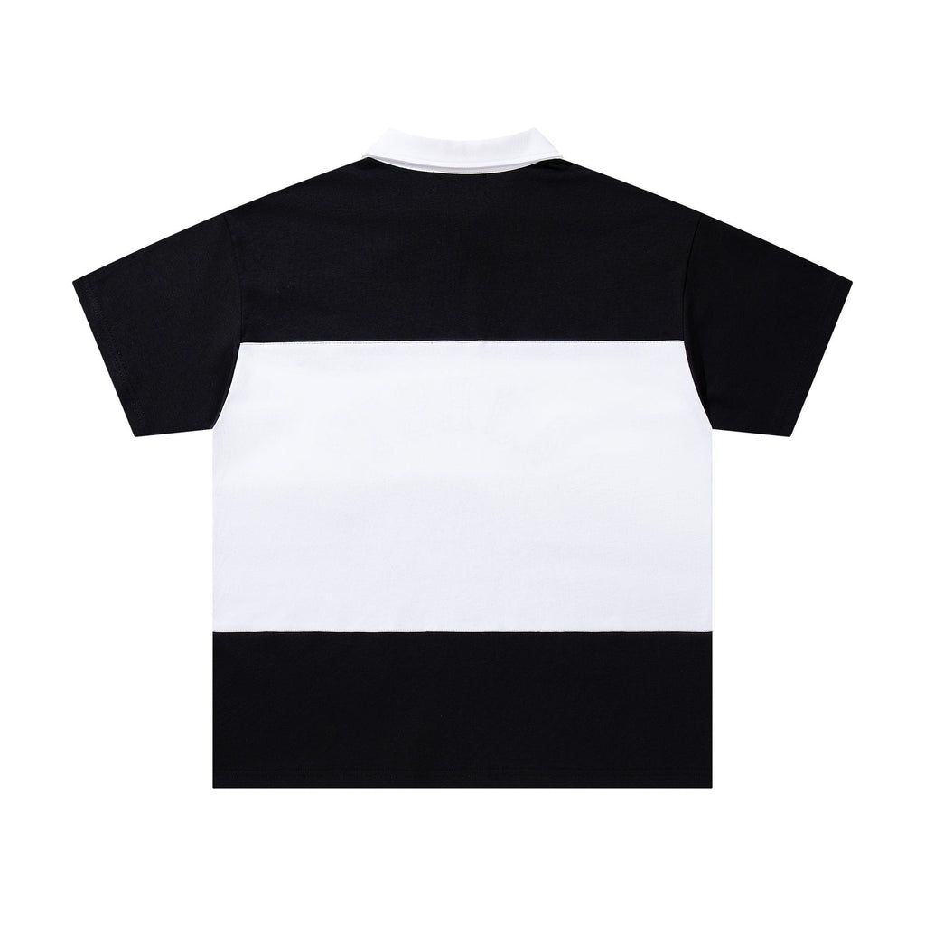 MAJESTIK XX Sports Graphic Zip Polo Shirt — back