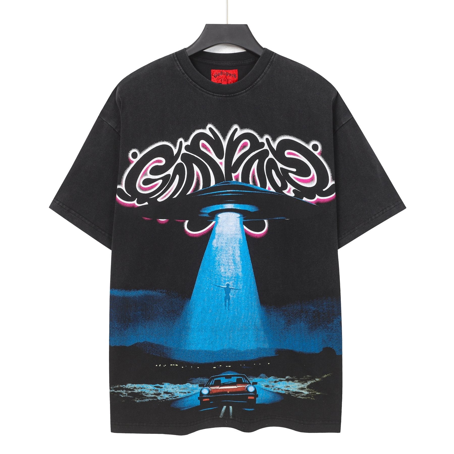 Godspeed UFO Car Graphic Short-Sleeve T-Shirt — front