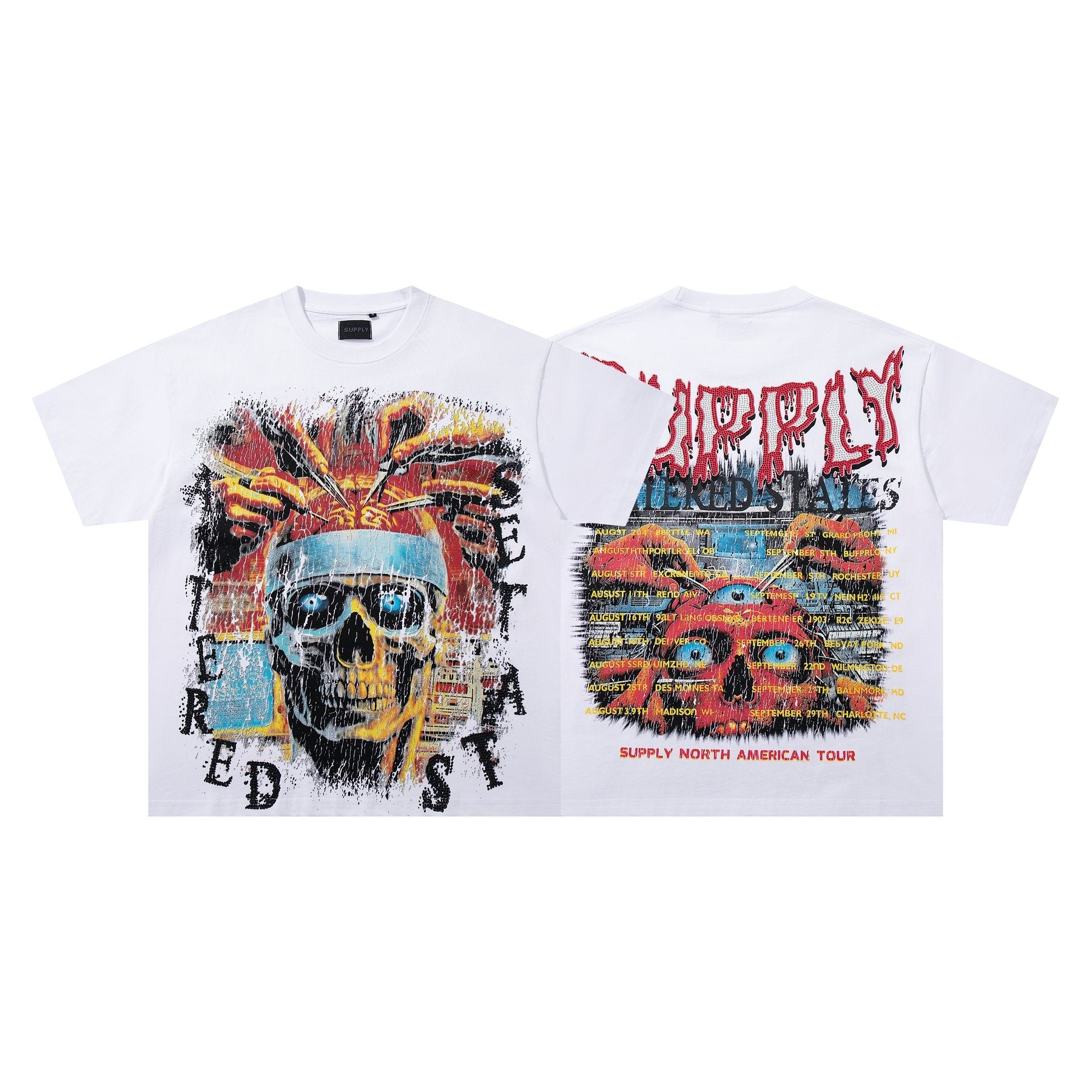 SUPPLY TEE Skull Rhinestone Graphic T-Shirt — hero
