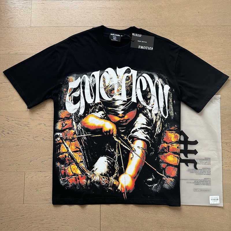 MIXED EMOTION Warrior Graphic T-Shirt — hang_tag