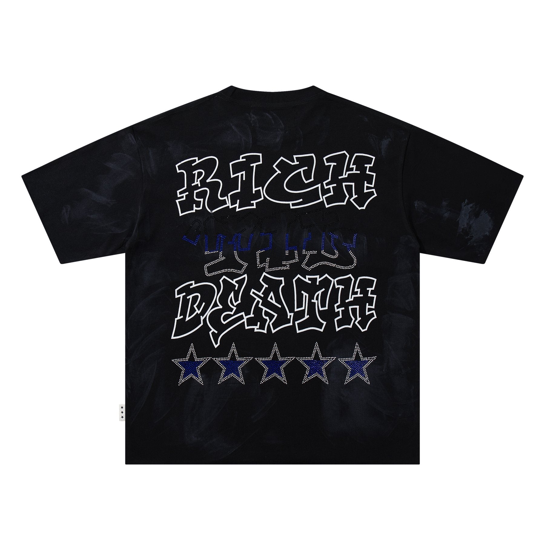 BKYS Revival Rich Death Rhinestone Graphic T-Shirt — back