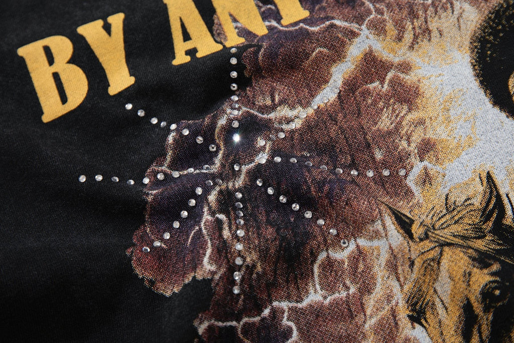SUPPLY TEE By Any Means Necessary Western Rider Graphic T-Shirt — detail