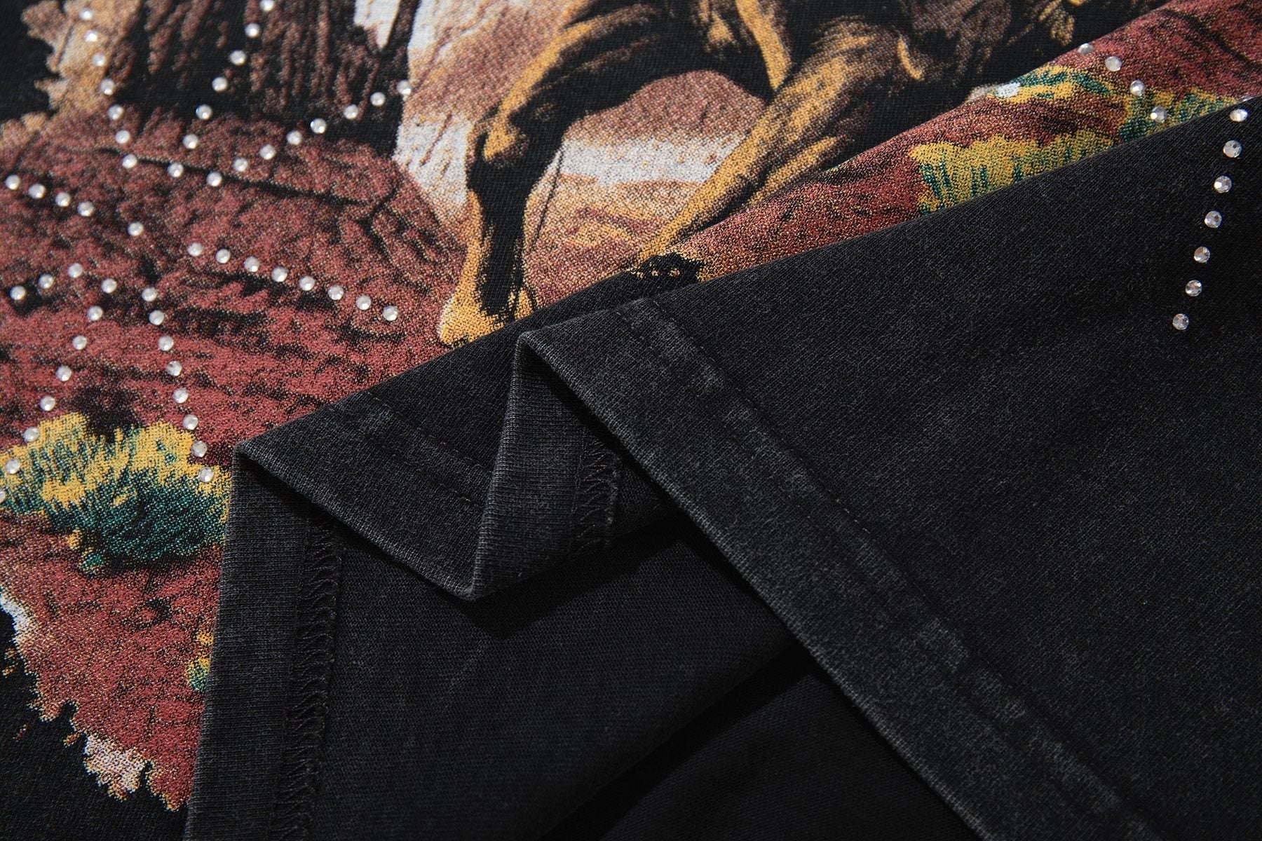 SUPPLY TEE By Any Means Necessary Western Rider Graphic T-Shirt — detail