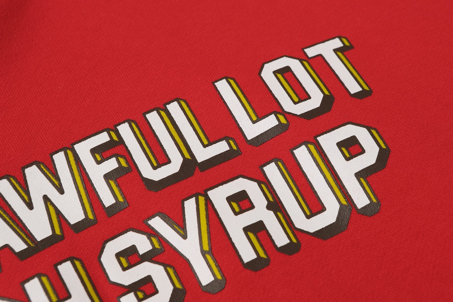 THAT'S A AWFUL LOT OF COUGH SYRUP Angel Tears Graphic Hoodie — detail