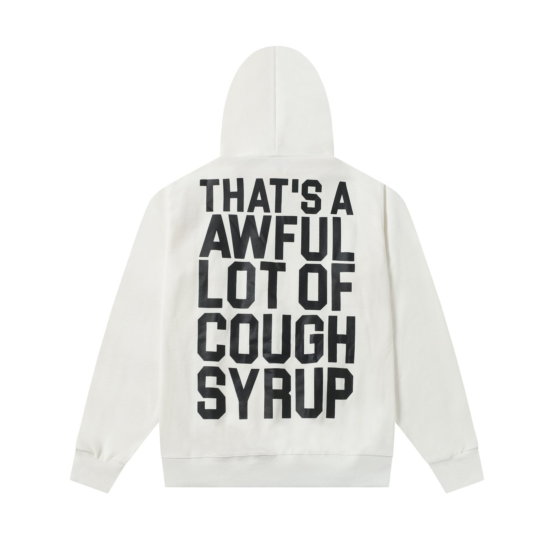 THAT'S A AWFUL LOT OF COUGH SYRUP Angel Tears Graphic Hoodie — back