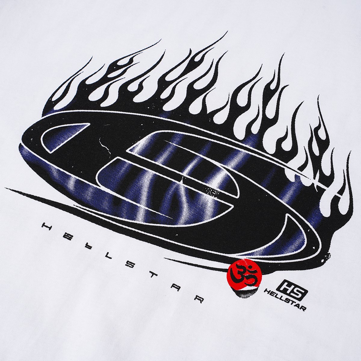Hellstar Flame Oval Graphic T-Shirt — detail