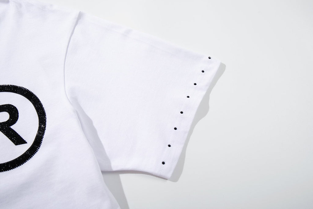 SUPPLY TEE Stud-Trim Flame Graphic T-Shirt — detail