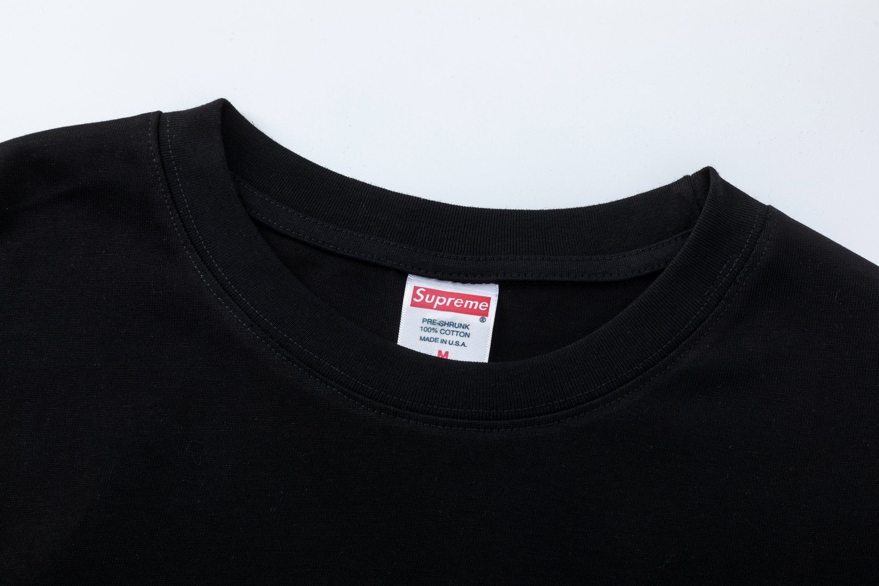 Supreme World Famous Arrow Graphic T-Shirt — neck_label