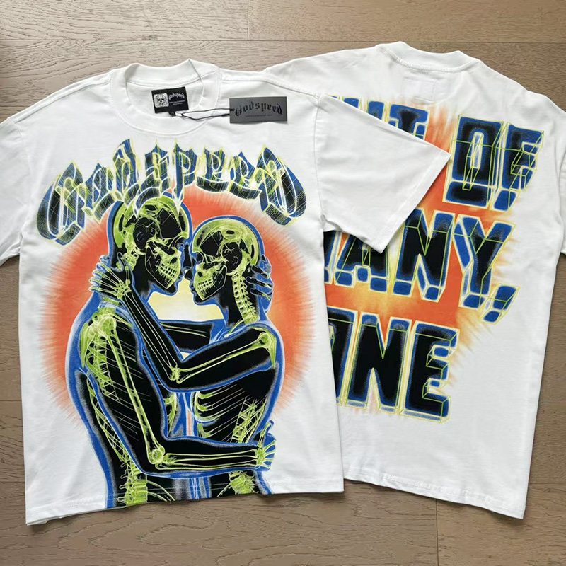 Godspeed Out of Many, One Skeleton Graphic T-Shirt — comparison