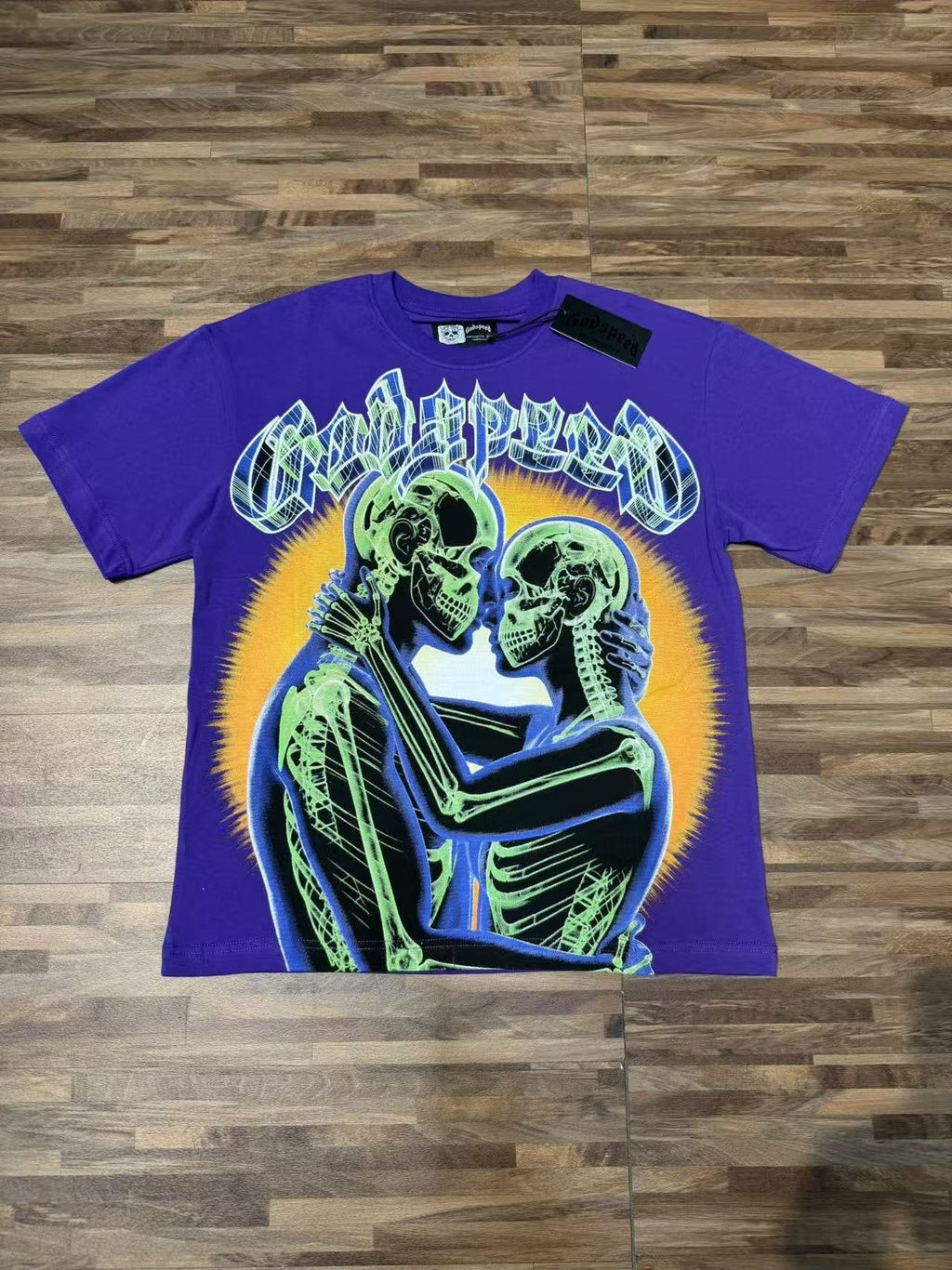 Godspeed Out of Many, One Skeleton Graphic T-Shirt — front