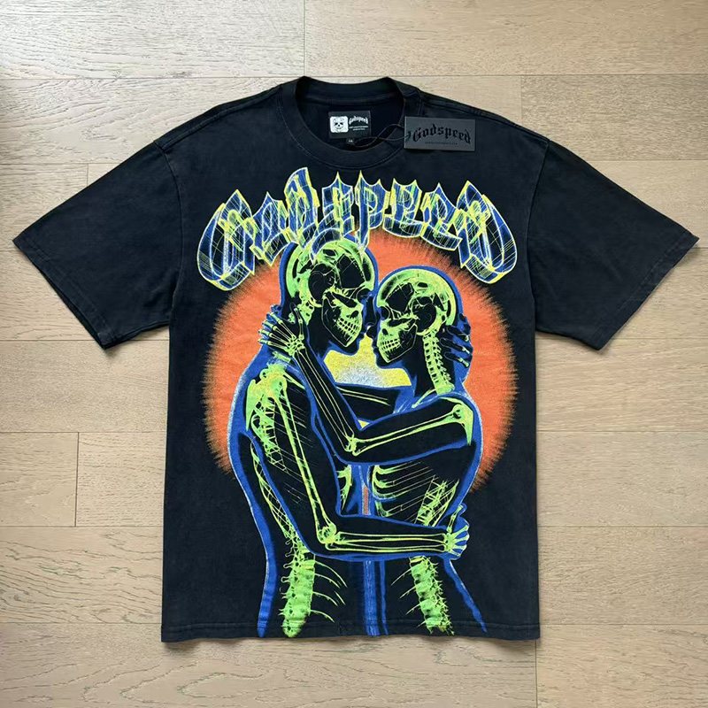 Godspeed Out of Many, One Skeleton Graphic T-Shirt — hero