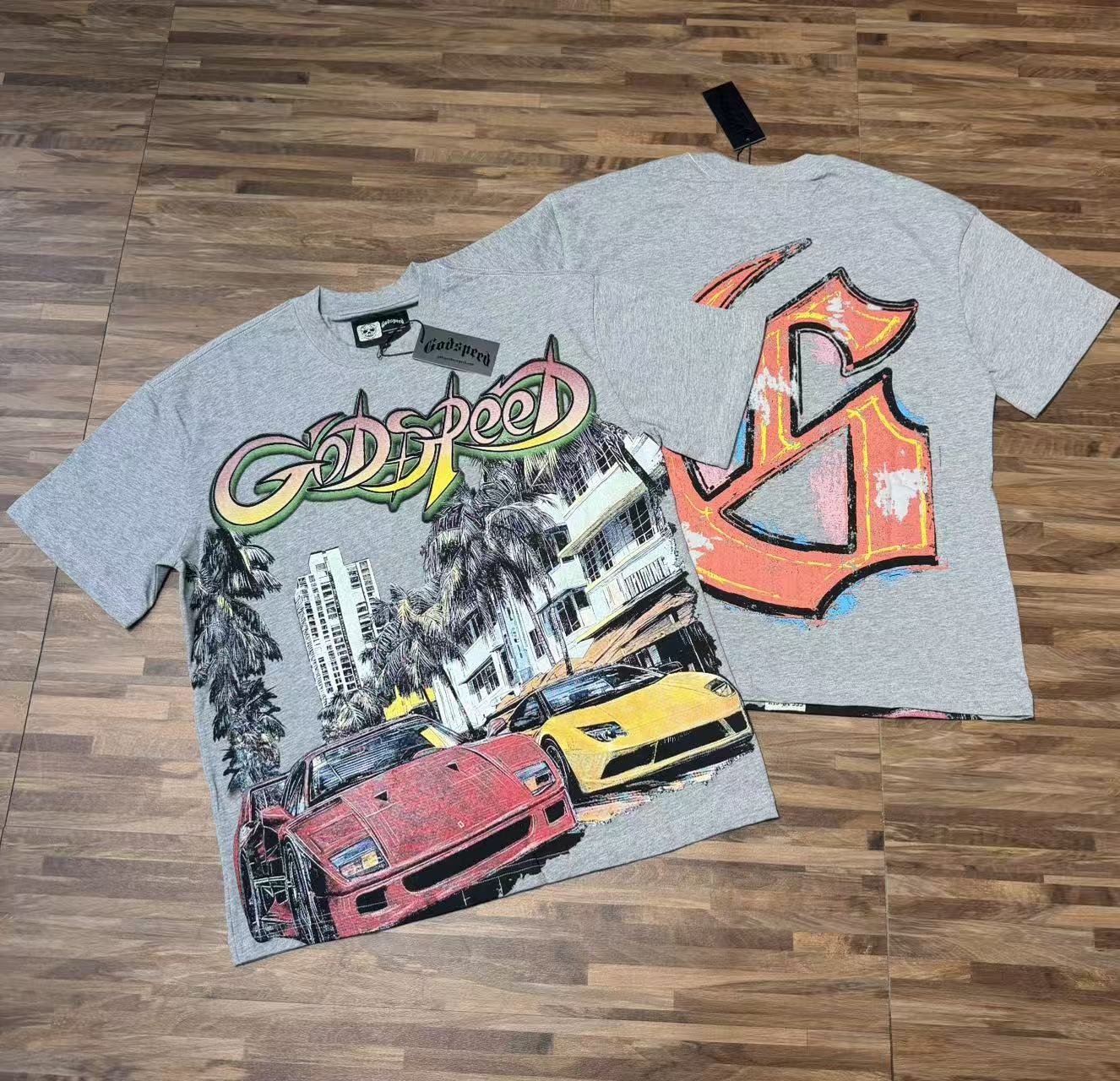 Godspeed Car City G-Back Graphic T-Shirt — context