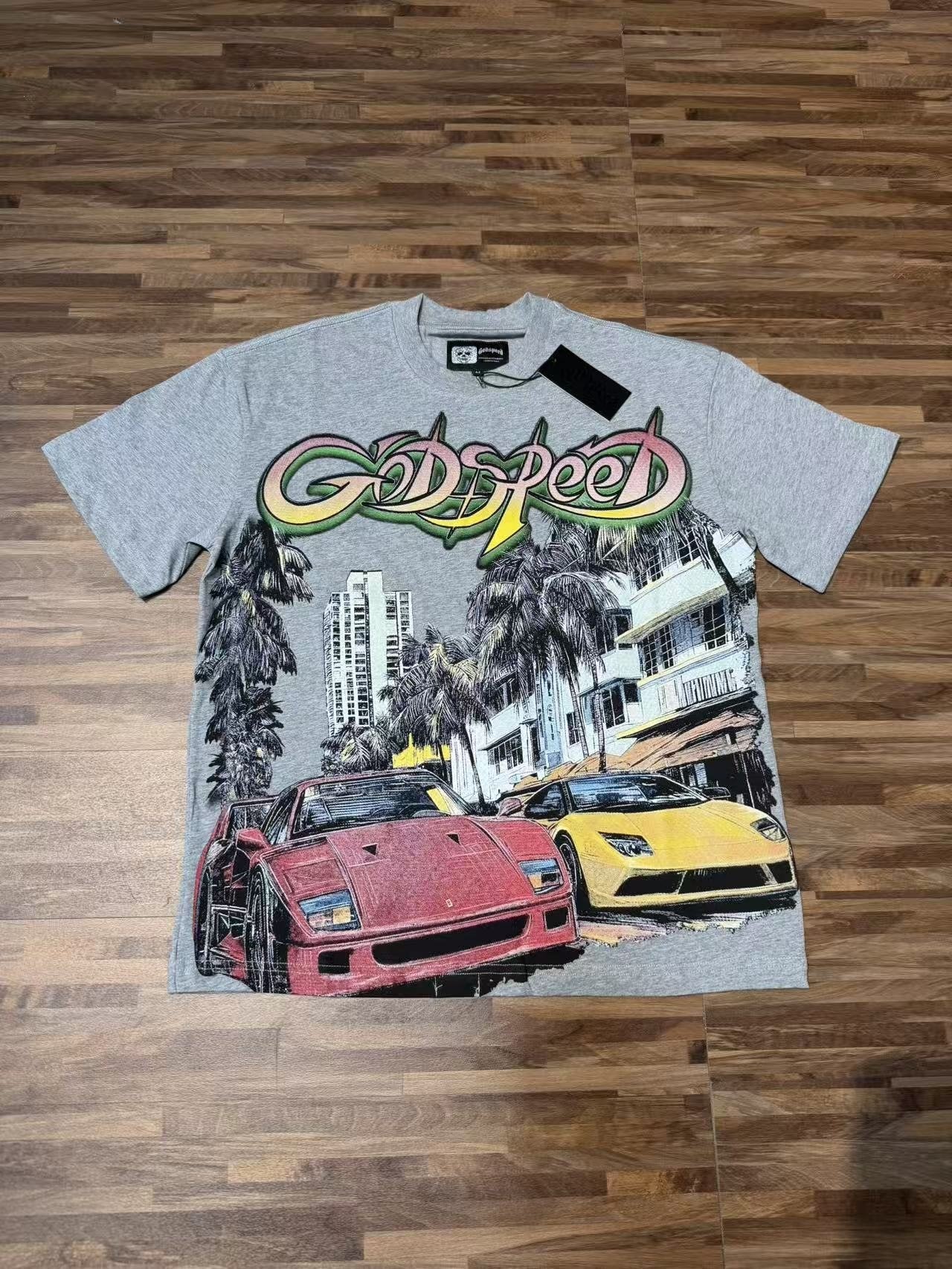 Godspeed Car City G-Back Graphic T-Shirt — front