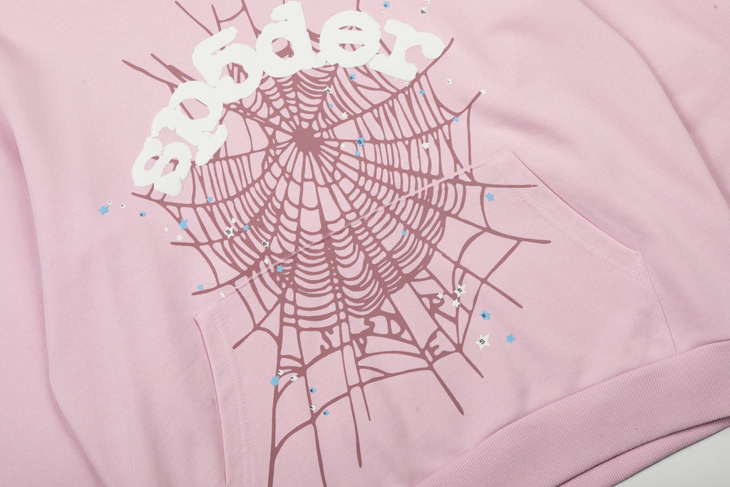 Sp5der Spiderweb Graphic Hoodie — detail