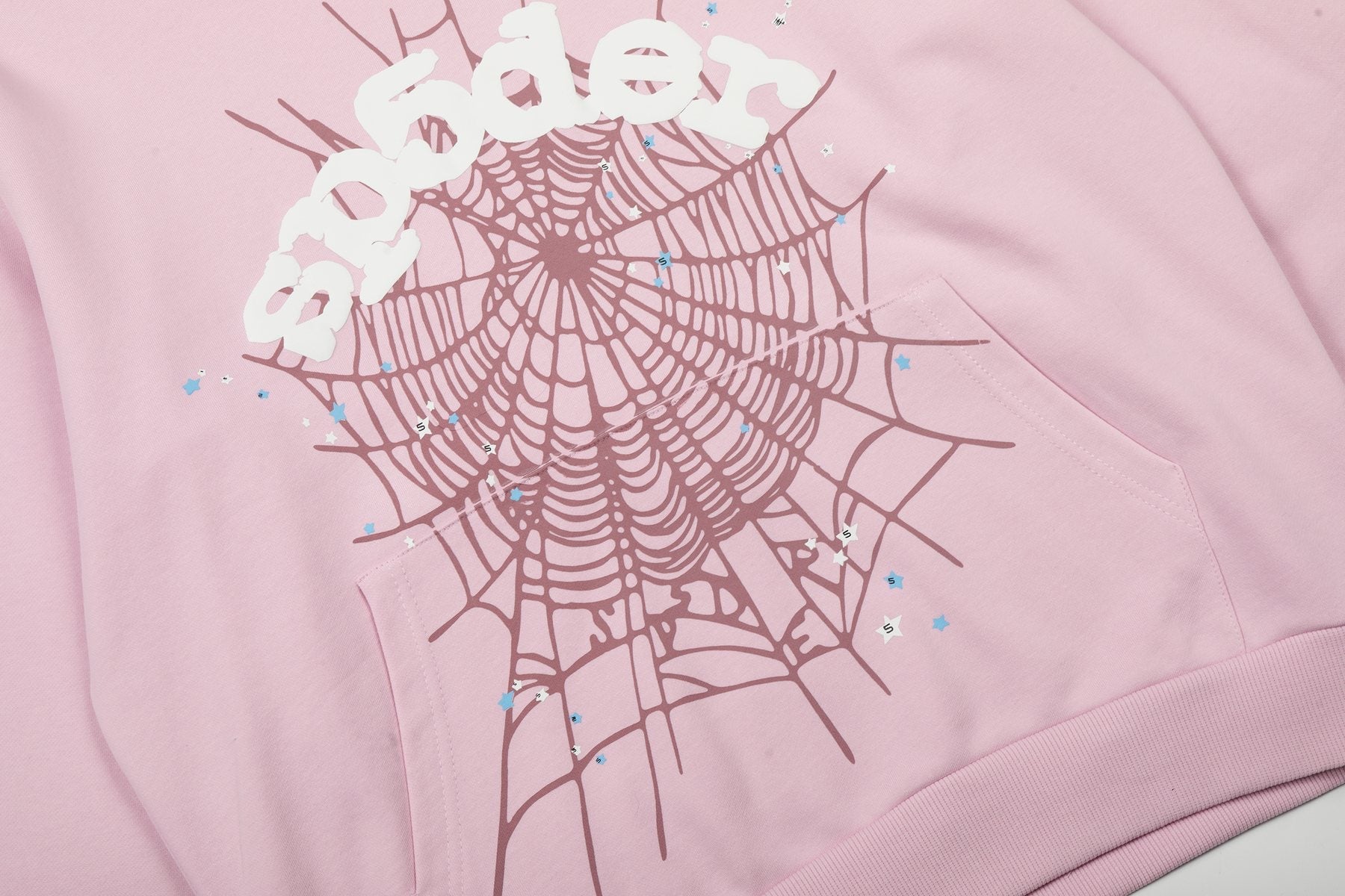 Sp5der Spiderweb Graphic Hoodie — detail