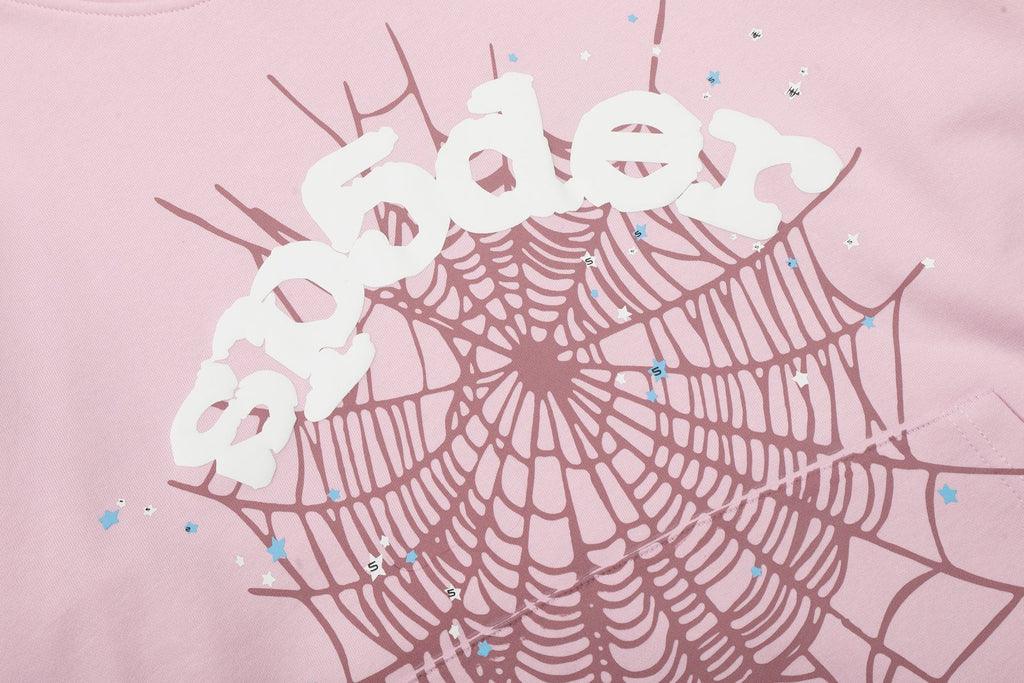 Sp5der Spiderweb Graphic Hoodie — detail