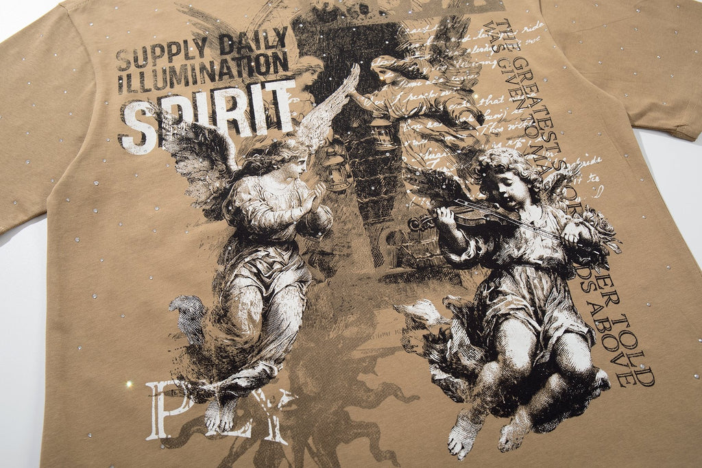 SUPPLY TEE Spirit Angel Embellished Graphic T-Shirt — detail