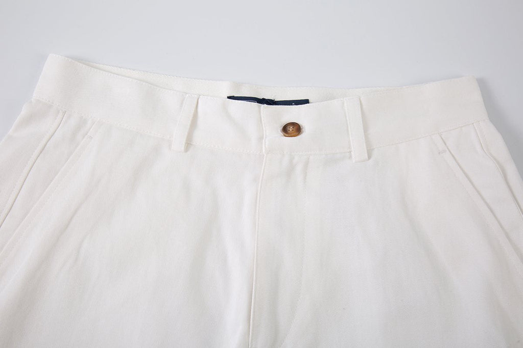 Test2-Ralph Lauren Women's Cotton A-Line Tailored Shorts — back