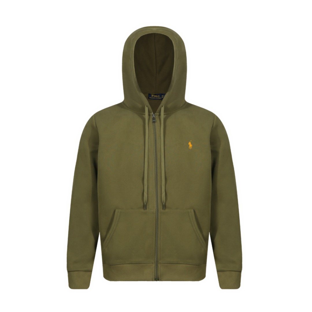 Test2-Ralph Lauren Brushed Cotton Full-Zip Hoodie — hero
