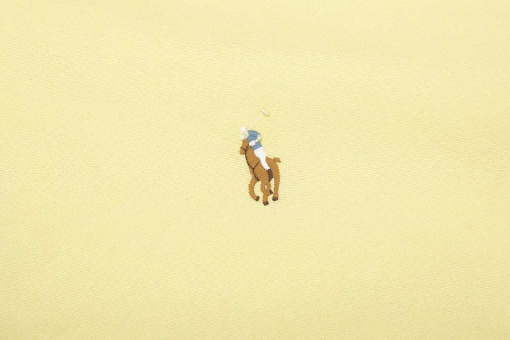 Test2-Ralph Lauren Cotton Oxford Short-Sleeve Button-Down Shirt — detail