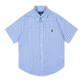 Test2-Ralph Lauren Gingham Short-Sleeve Button-Down Shirt — front