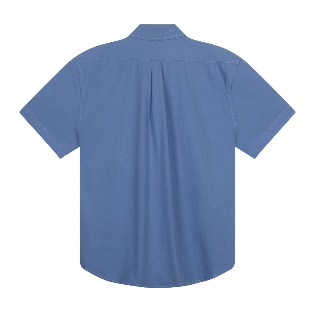 Test2-Ralph Lauren Oxford Short-Sleeve Button-Front Shirt — back