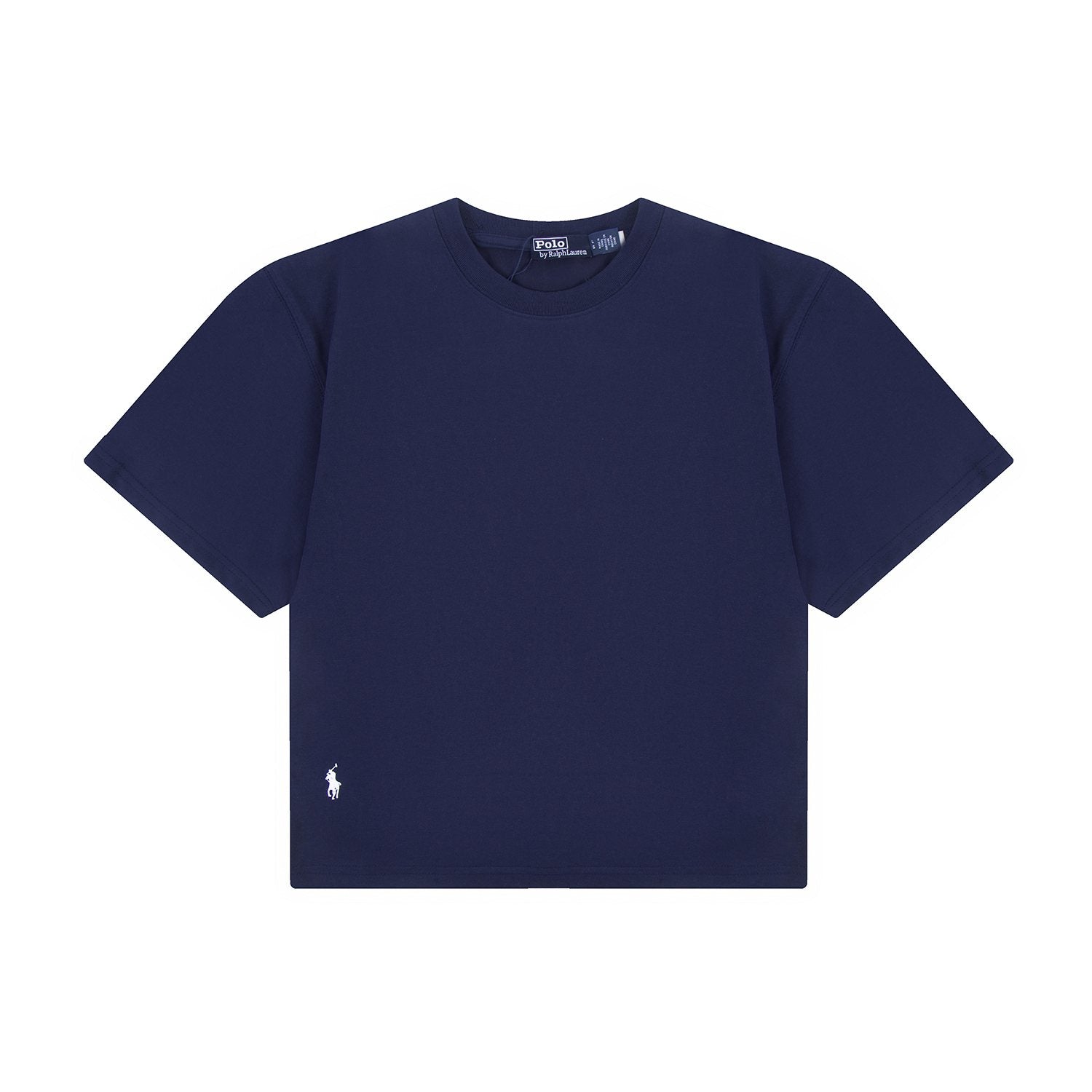 Test2-Ralph Lauren Women's Oversized Drop-Shoulder Pony Embroidered T-Shirt — front
