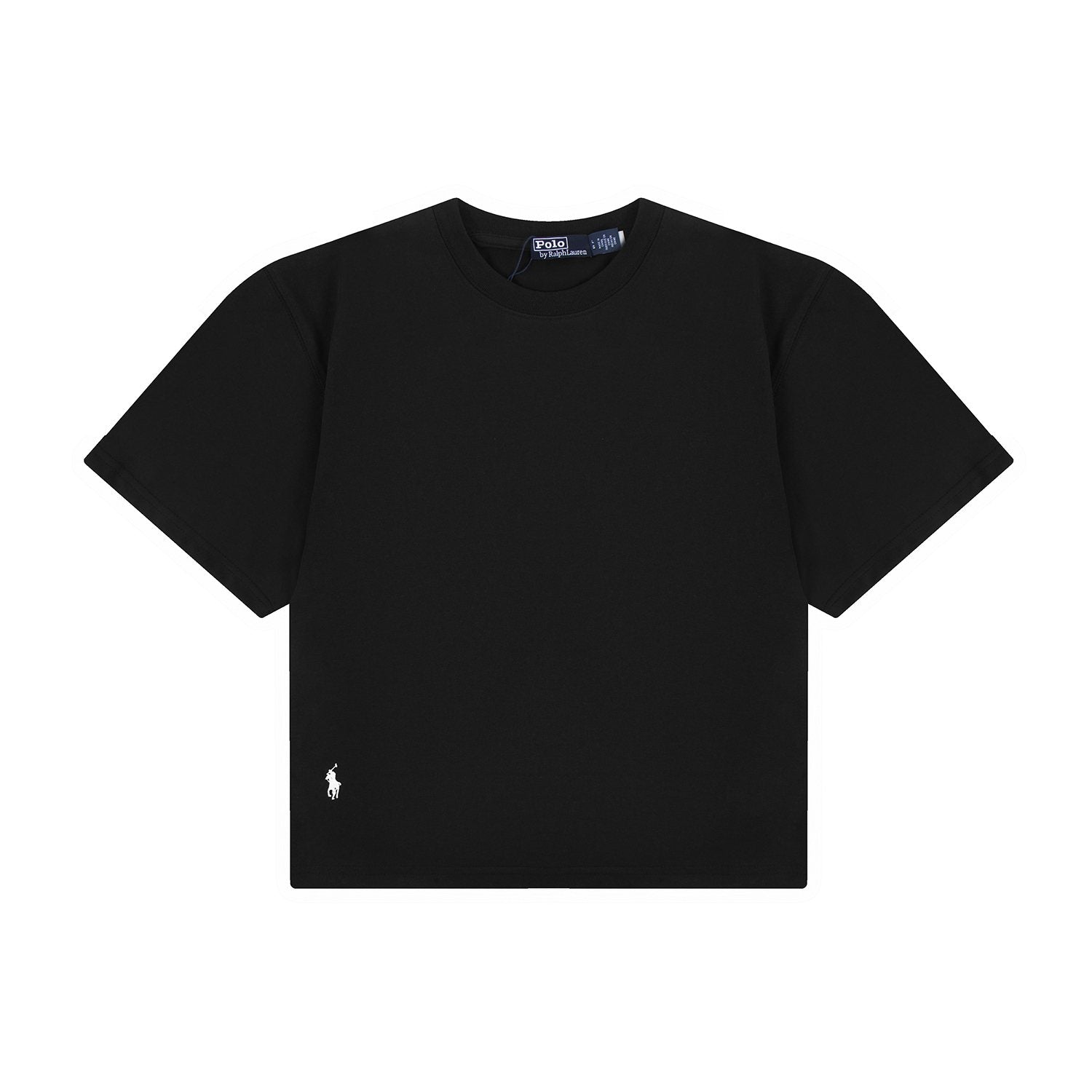 Test2-Ralph Lauren Women's Oversized Drop-Shoulder Pony Embroidered T-Shirt — front