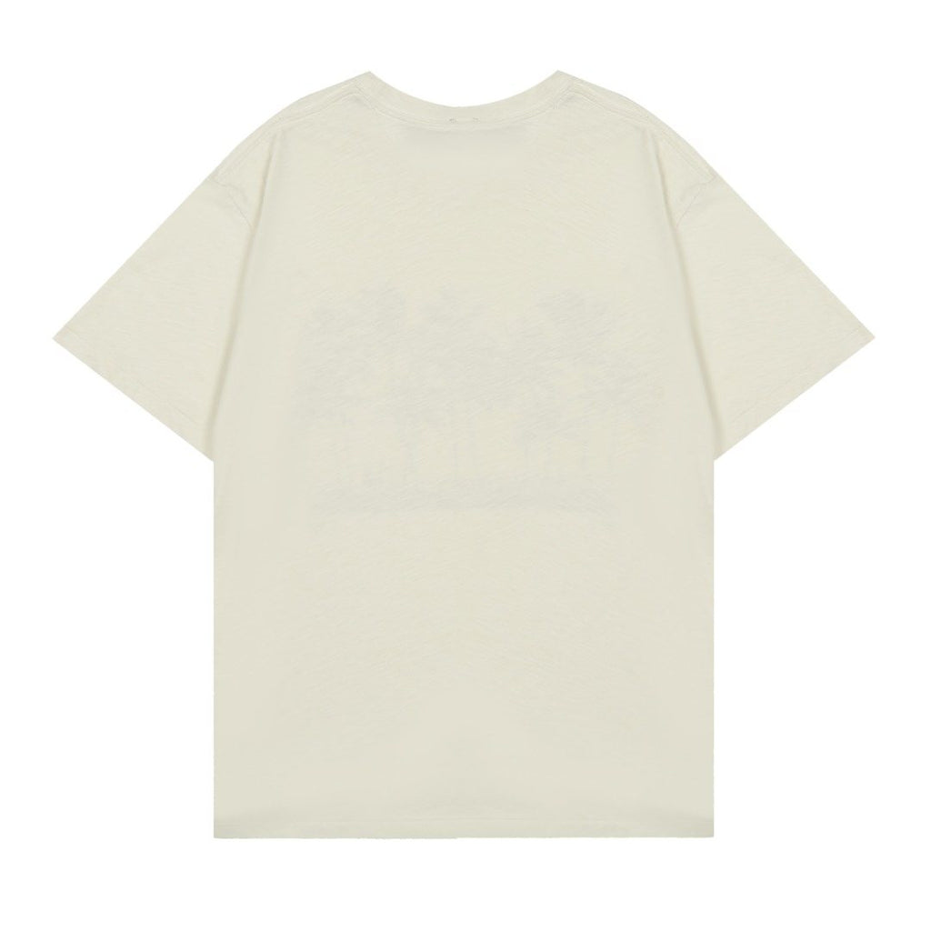 Test2-Ralph Lauren Palm Tree Slub Cotton T-Shirt — back
