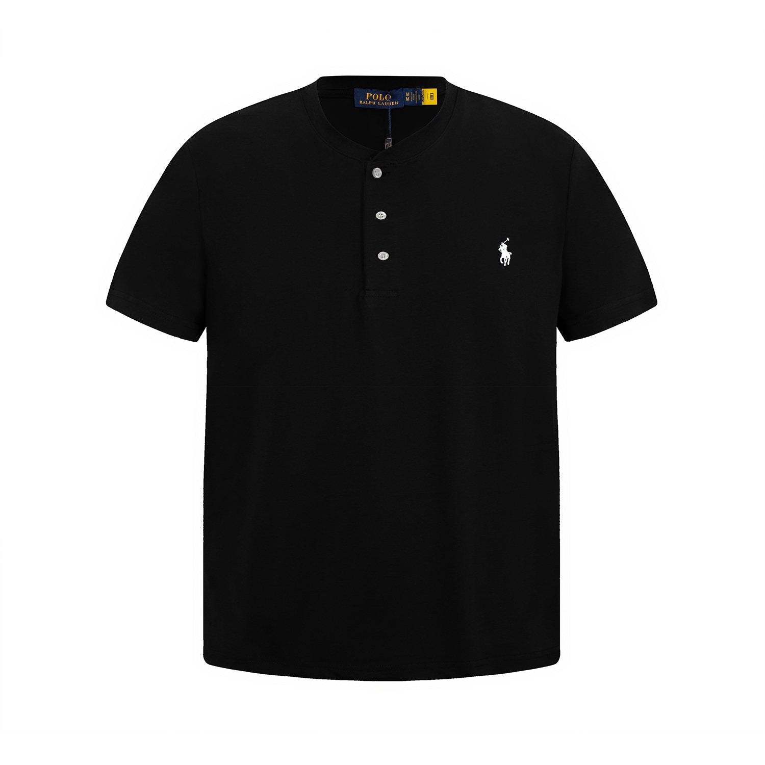 Test2-Ralph Lauren Embroidered Three-Button Henley Shirt — hero