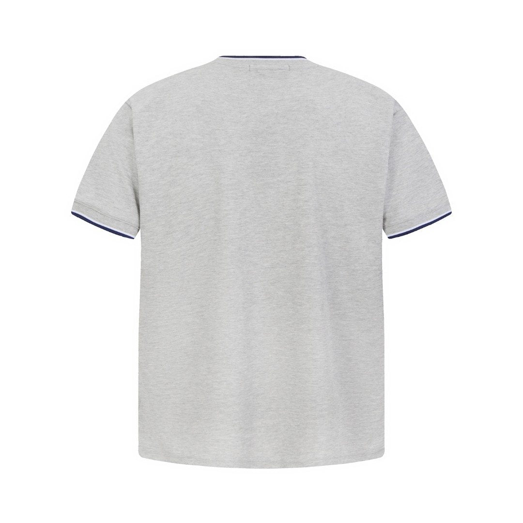 Test2-Ralph Lauren Contrast-Trim Piqué Crewneck T-Shirt — back