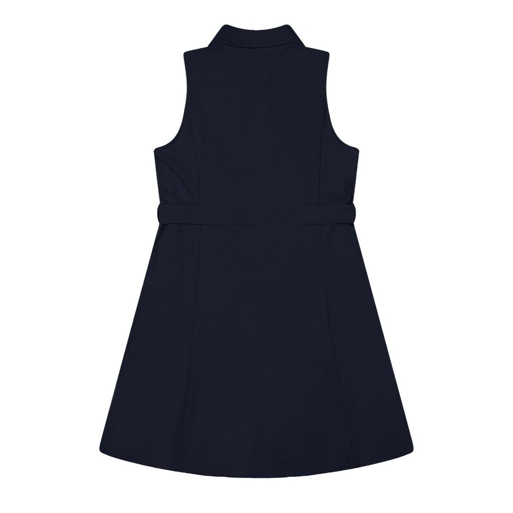 Test2-Ralph Lauren Belted Sleeveless Shirt Dress — back